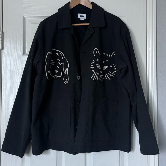 Obey unisex vesta jacket with animal accents - Picture 4 of 8